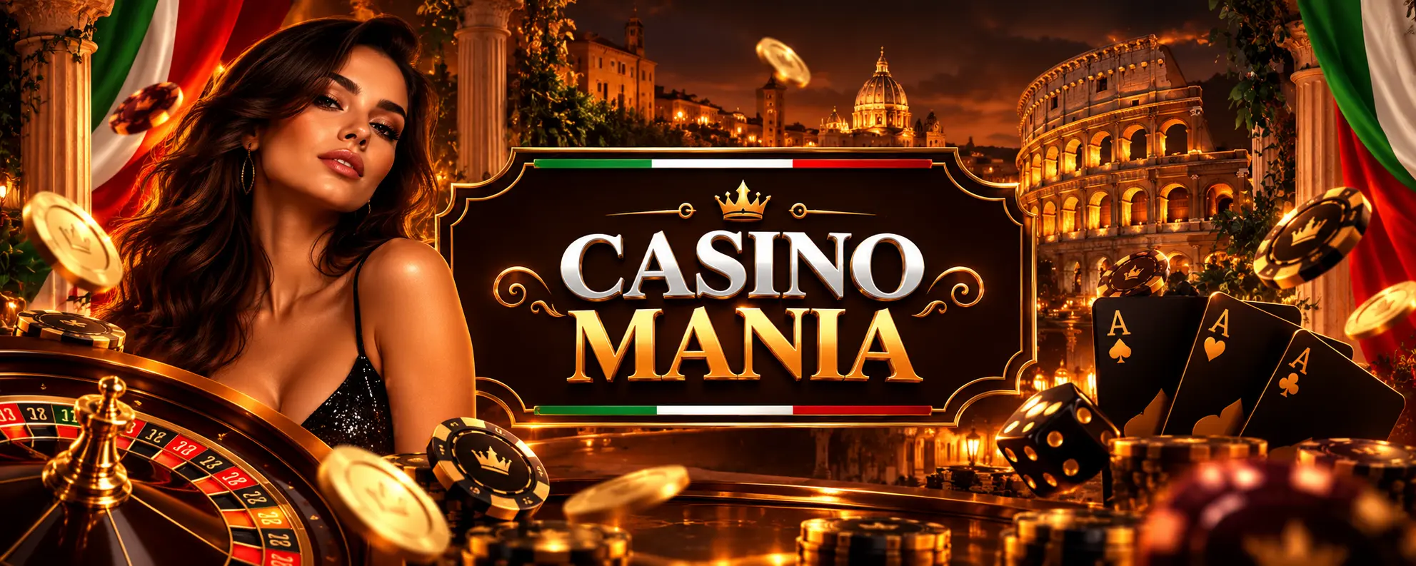 Banner del bonus di benvenuto CasinoMania